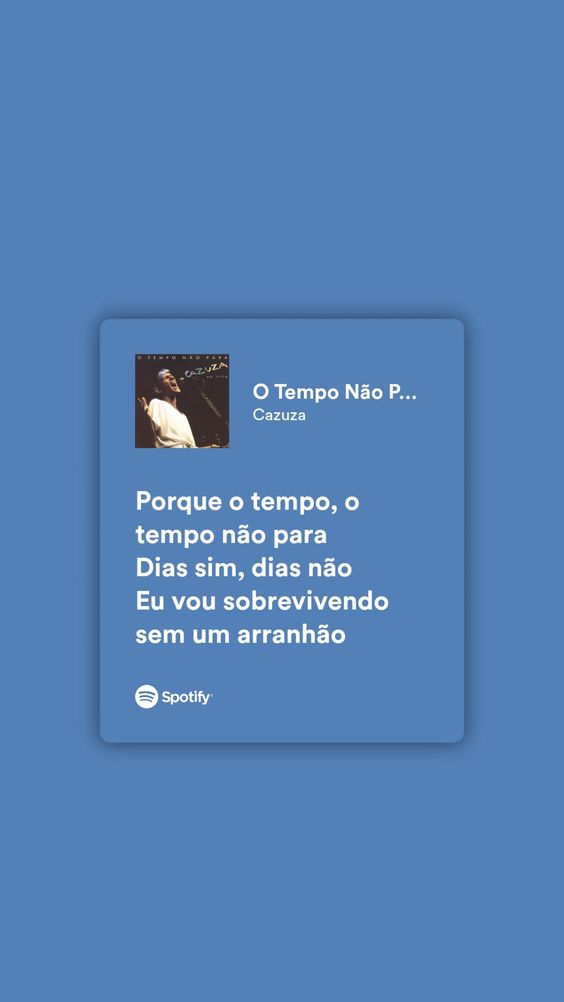 Quem também ama "O Tempo Não Para"? 💙