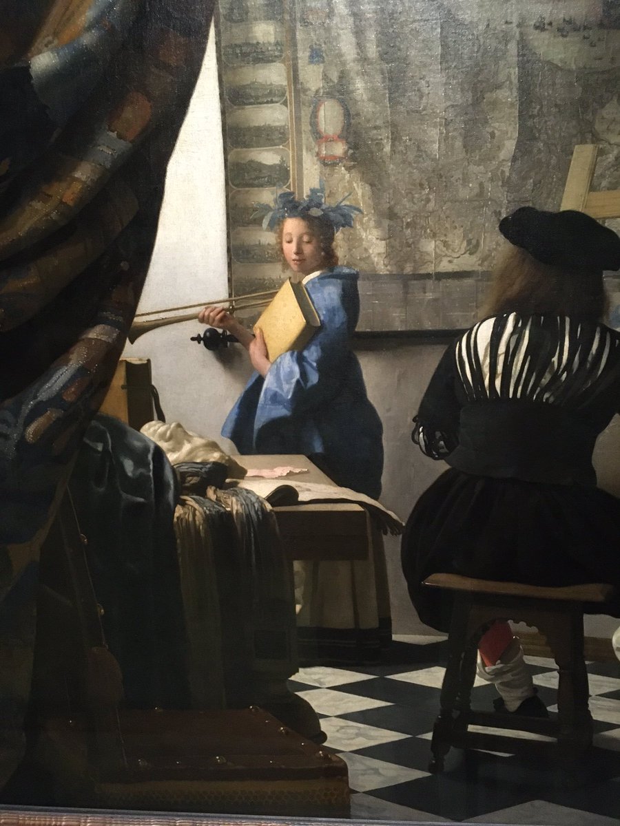 Niet in Amsterdam maar in Wenen. Vandaag konden we in alle rust het mooiste schilderij van Vermeer bewonderen ⁦<a href="/KHM_Wien/">Kunsthistorisches Museum Wien</a>⁩