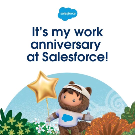 Can’t believe it’s already been a year! #SalesforceAnniversary