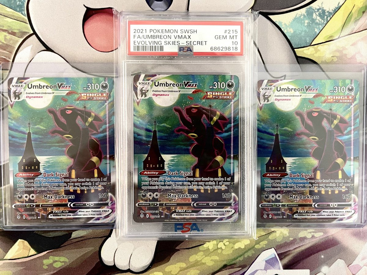 pdc_adrian's tweet photo. 🌙  Last Dance - Moon Edition 🌙 

This is the last time we're doing this... Truly the Last Dance.

🥇 PSA 10 Moonbreon
🥈 Imperfect Moonbreon 
🥉 Imperfect Moonbreon

$5 / 366 💺 
6 spots giveaway, just RT and follow @deals_pokemon 💫

Good luck trainers. Gotta catch em' all~ https://t.co/VOwZsGCeDt