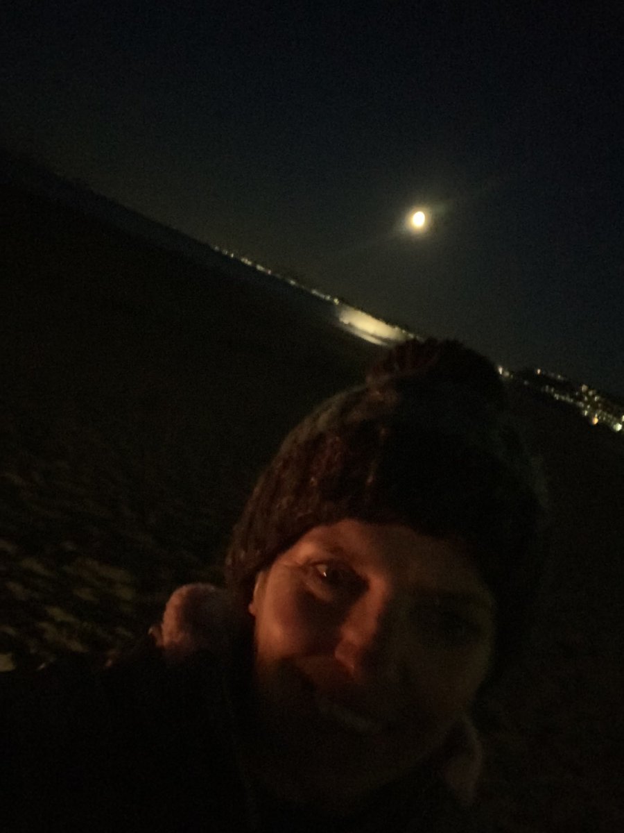 #wormfullmoon #nightswimming #luckywherewelive #northwales