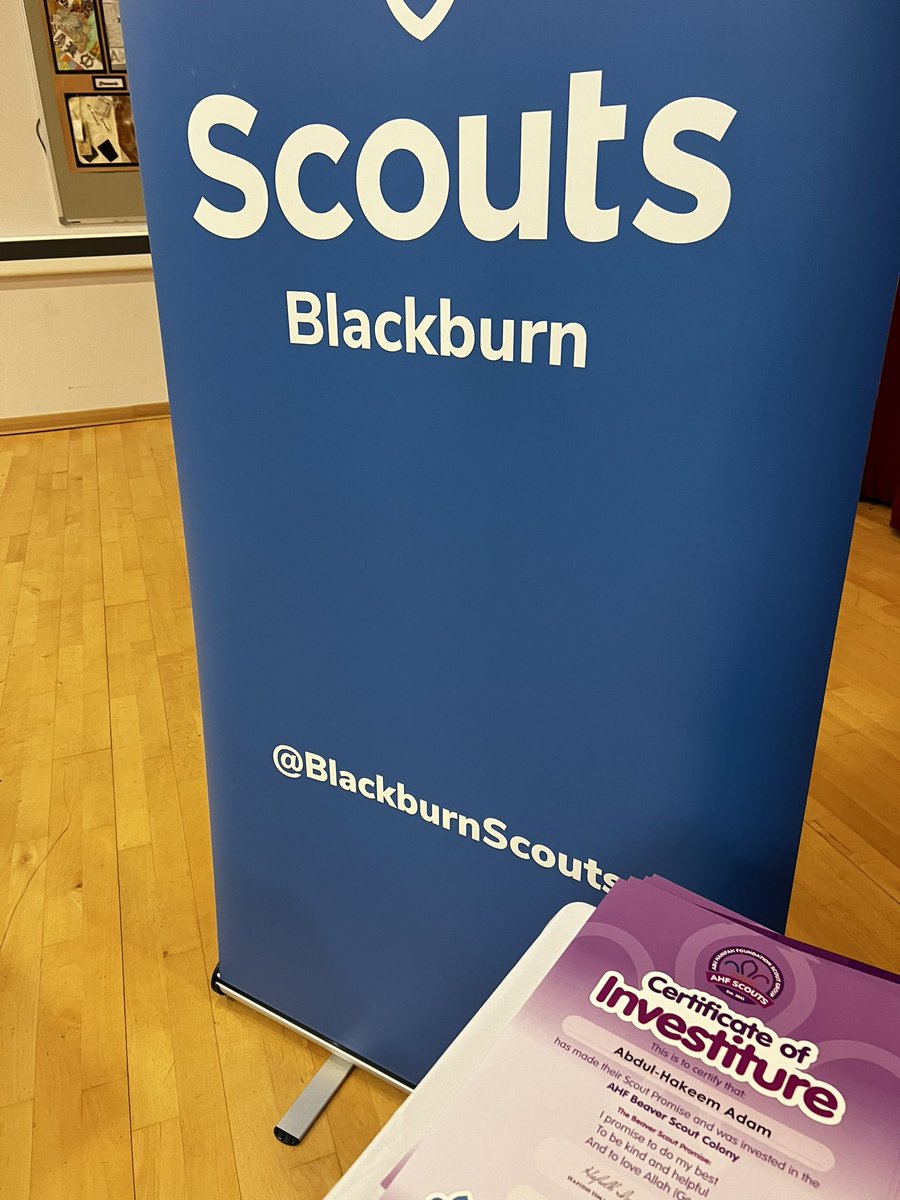 It was great to be apart of @AHFTree beavers investiture ceremony tonight as part of my Deputy District Commissioner role with <a href="/BlackburnScouts/">Blackburn Scouts</a>.  A massive well done to all the young people and congratulations to all the adults who received and award. <a href="/UKMuslimScout/">UK Muslim Scout</a>