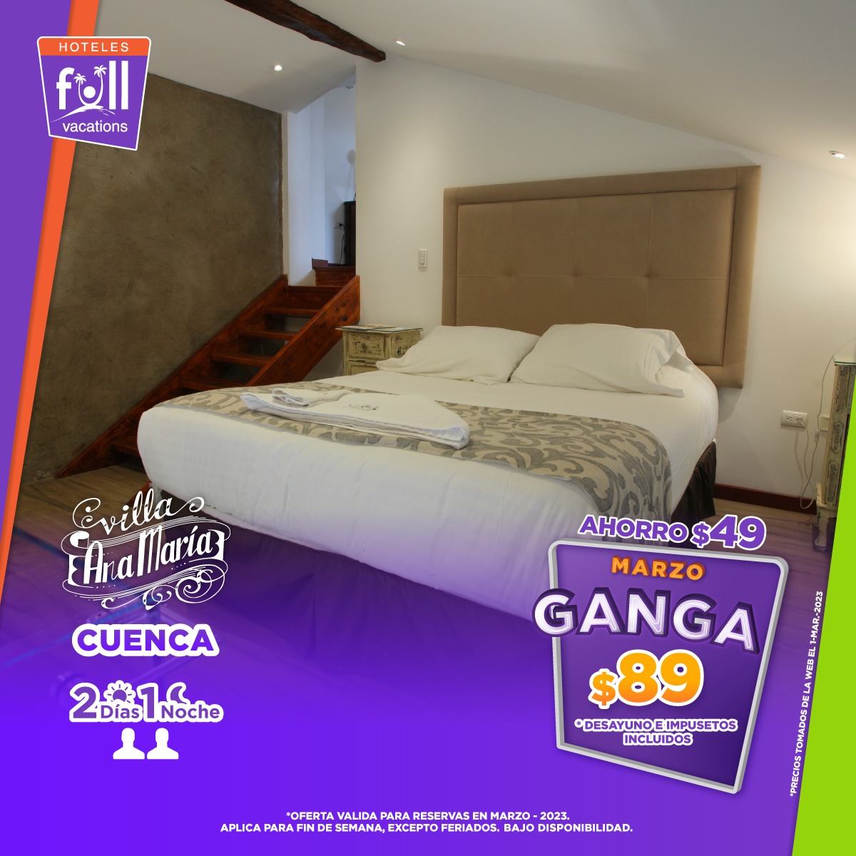 GANGA de Marzo en #VillaAnaMaría
¡Reserva ya!
Contáctanos al: +593 963252203 

#ahorro #parati #foryou #hoteles #gangas #ofertas #beautiful #parati #foryou #like #happy #Instagram #beauty #follow #Quito #cuenca #VillaAnaMaría #VillaCuenca #VisitaEcuador
