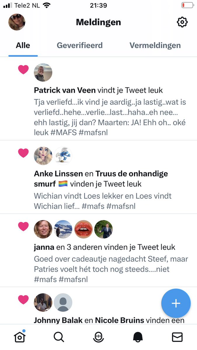 Ik heb een ‘like’ van DE expert!! Mijn dag is helemaal goed 😍 #mafs #mafsnl