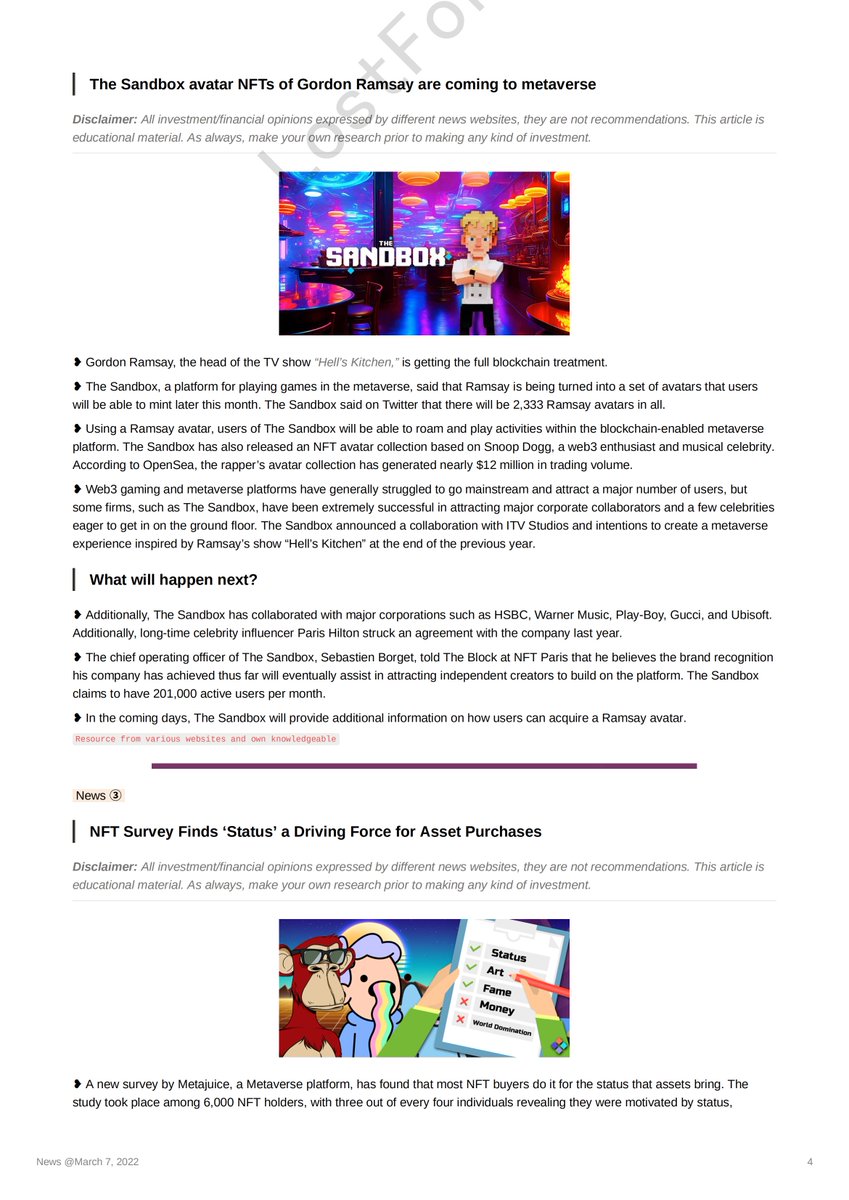 +. ʚଓ : #YuumiDailyNews ₊✧୨୧‿︵‿

Full article can be found in these community: <a href="/TheNFTCircle/">The NFT Circle</a> <a href="/DarkEchelonn/">Dark Echelon</a> <a href="/The_LostForest/">Lostlorn Forest 🍃</a> 

In the Web 3 ⇨ Always DYOR ♥︎ 

#nft #nftnews #Web3