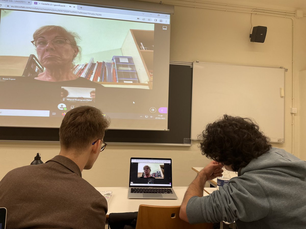 Noahlua (@n0ahlua) on Twitter photo Hem reprès col·laboracions a #linguísticaaplicada amb 1 #estrellaconvidada especial: Rosa Espot Martí ens ha parlat de l’ensenyament de castellà com a L2 i de #ludificació des d’una militància vitalista i activa💪🏾 #grauFCEO #doblegrauLATiFCEO #UdLpresencial <a href="/UdL_info/">Universitat de Lleida (UdL)</a> Hem reprès col·laboracions a #linguísticaaplicada amb 1 #estrellaconvidada especial: Rosa Espot Martí ens ha parlat de l’ensenyament de castellà com a L2 i de #ludificació des d’una militància vitalista i activa💪🏾 #grauFCEO #doblegrauLATiFCEO #UdLpresencial <a href="/UdL_info/">Universitat de Lleida (UdL)</a>