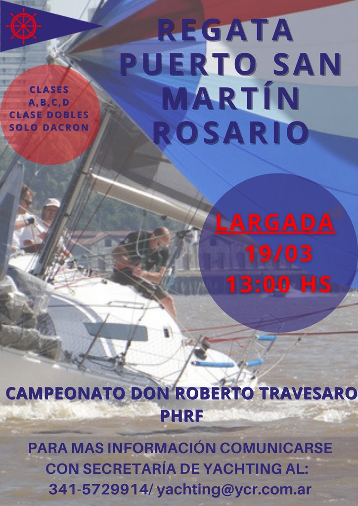 YCRoficial's tweet photo. REGATA PUERTO SAN MARTÍN - ROSARIO "CAMPEONATO DON ROBERTO TRAVESARO PHRF" https://t.co/yeXlojglUl https://t.co/AqYfJsRGW8