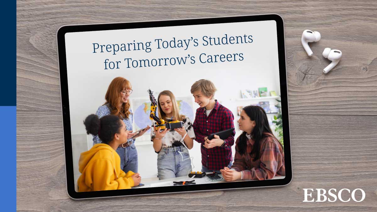 EBSCO's tweet image. Guide #CTE students toward career success using #vocationalschool resources from EBSCO. Learn more: ebsco.is/3EmUAt8 #EBSCOLEX