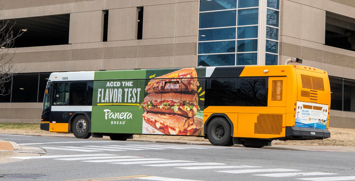 Check out this mouthwatering advertisement! Enjoy the tantalizing taste of Panera located in Columbia, MO!

#transitads #houcktransitadvertising #busadswork