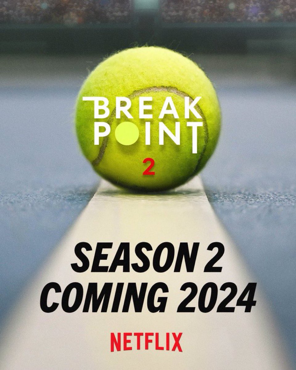 This is going to be good…

🎬 #BreakPoint2 coming soon. 

<a href="/atptour/">ATP Tour</a> | <a href="/WTA/">wta</a> | <a href="/netflix/">Netflix</a>