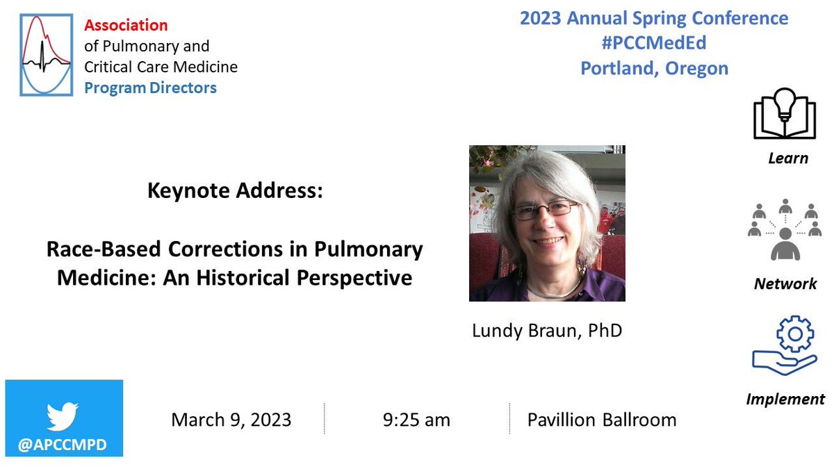 We will be starting MAR09 off with:

🌟 GME policy updates: <a href="/GenevaTatemMD/">Geneva Tatem, MD</a> 
🌟 <a href="/acgme/">ACGME</a> updates: Dr. Ashton

☀️ Keynote address by Dr. Braun on Race-based corrections in pulmonary medicine, a historical perspective 

See you at the Annual Meeting! 
Join the conversation #PCCMedEd