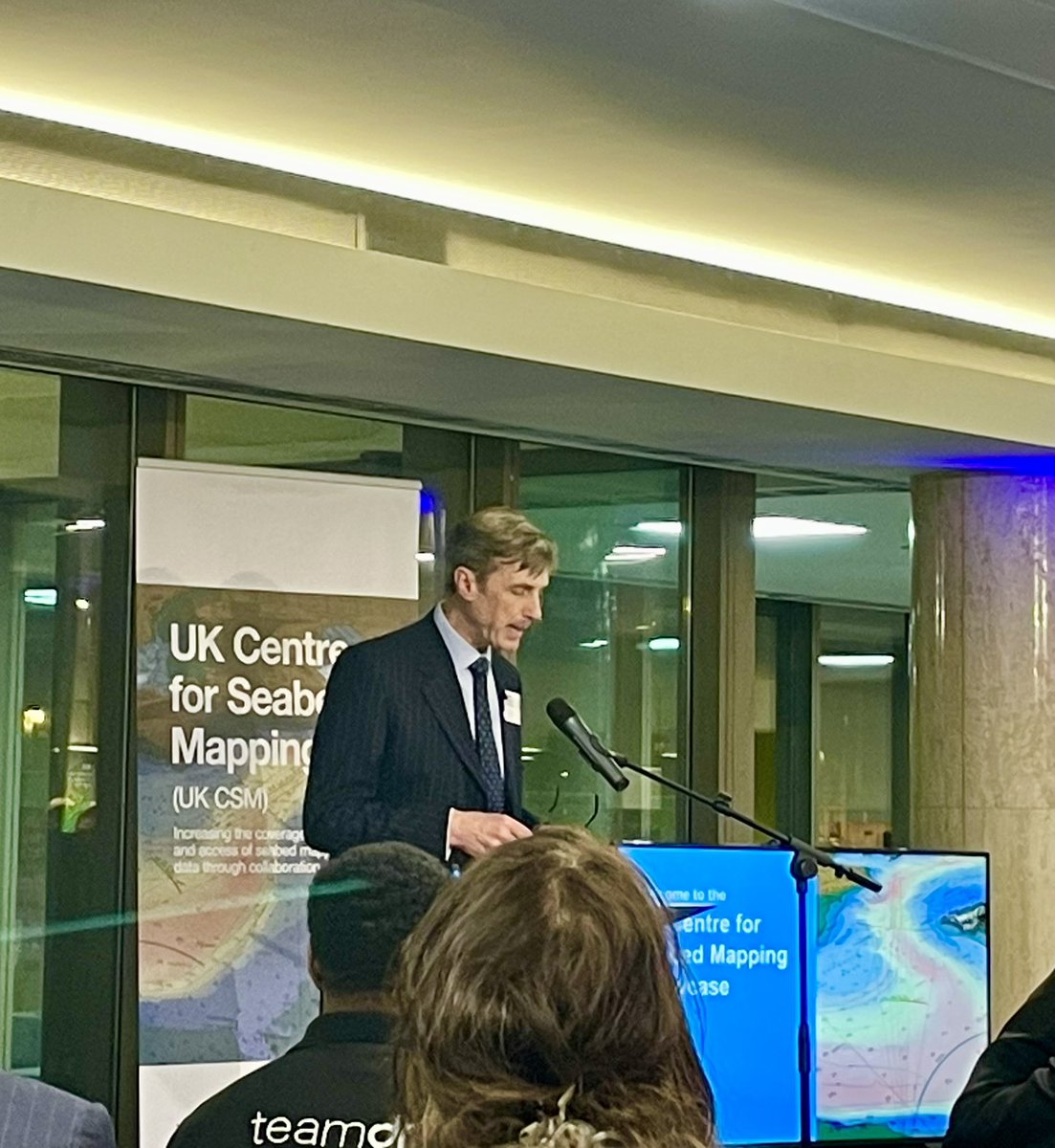MelJLeng's tweet image. Show casing @BritGeoSurvey seabed mapping capability at the #SeabedMapping showcase #CSM #CenterForSeabedMapping