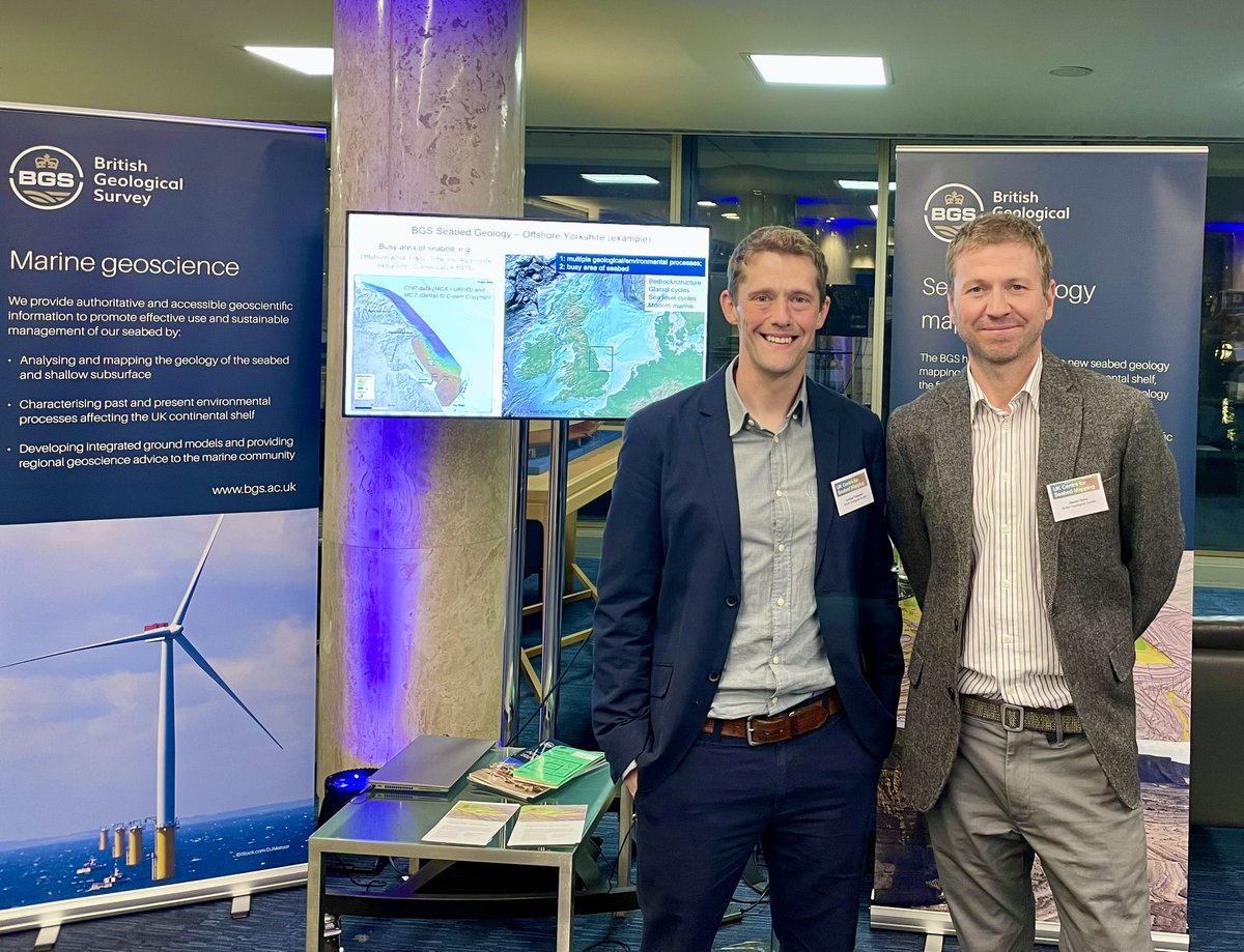 MelJLeng's tweet image. Show casing @BritGeoSurvey seabed mapping capability at the #SeabedMapping showcase #CSM #CenterForSeabedMapping