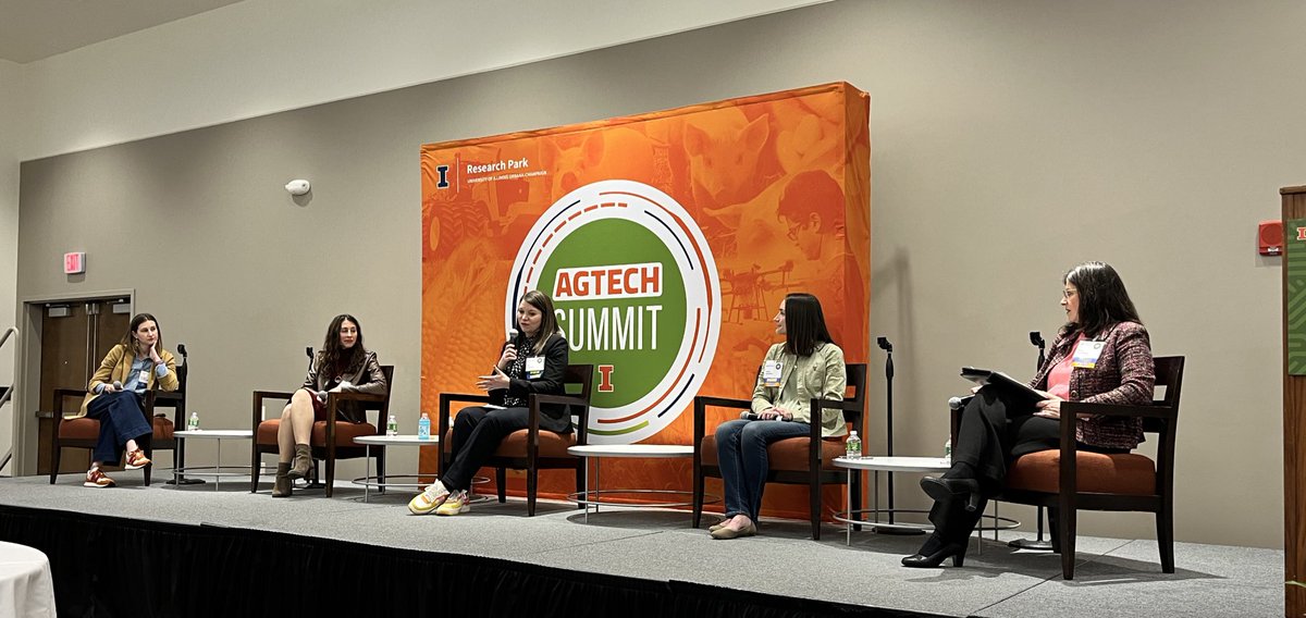 UIResearchPark's tweet photo. International Women’s Day is March 8. Thanks to Amy Fruehling, moderator of today’s future of agtech workforce panel, for recognizing this excellent group of experts.

#AgTech23 #agtech #IWD2023 #womeninag https://t.co/feuSWcJZoW