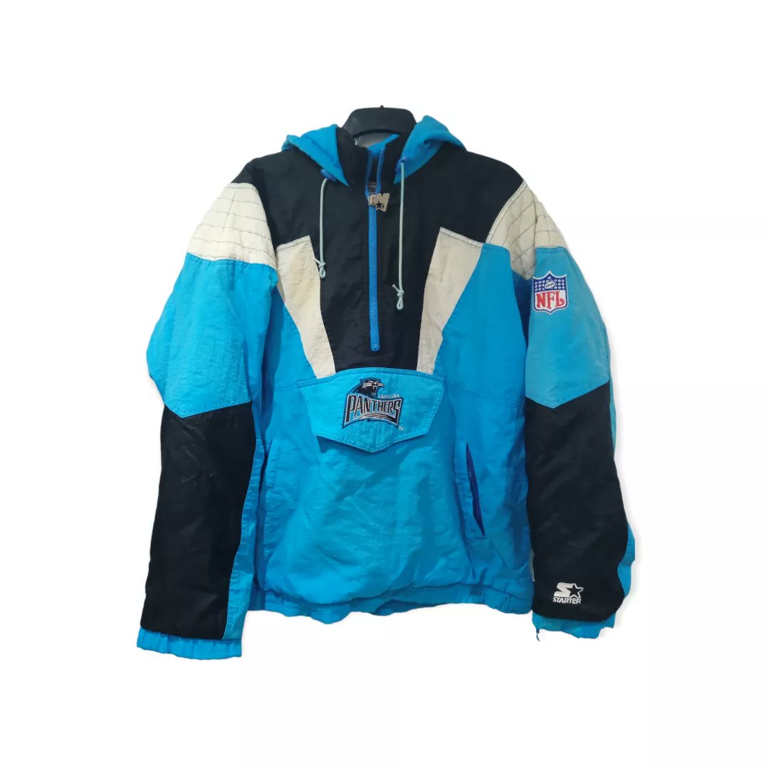 FlyingVintage's tweet photo. Couple of Gems added today now for sale. Carolina Panthers Starter jacket size XL &amp; Nebraska Huskers Adidas Originals zip up jumper, size S. Message for more info 👍 https://t.co/EZjAs9AvrE