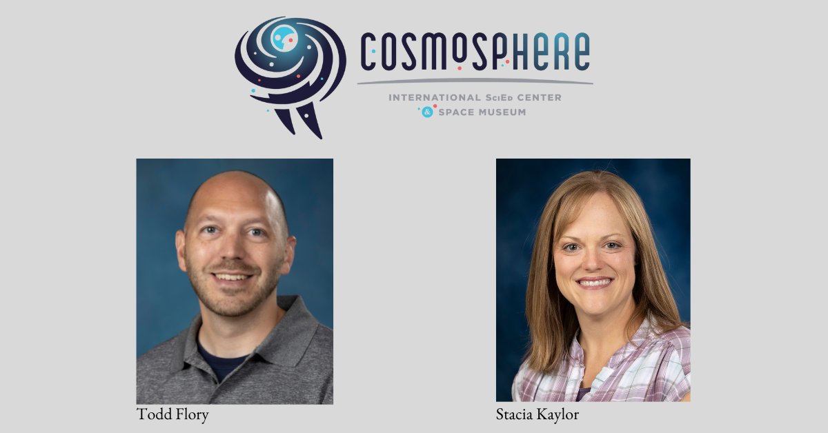 Congratulations to @Todd_Flory of Wheatland Elementary and @KaylorStacia of @ACMS_Jaguars for being named LaunchLearning fellows by @the_cosmosphere. They will join 10 others in learning new ways to incorporate space science and exploration in their classrooms.