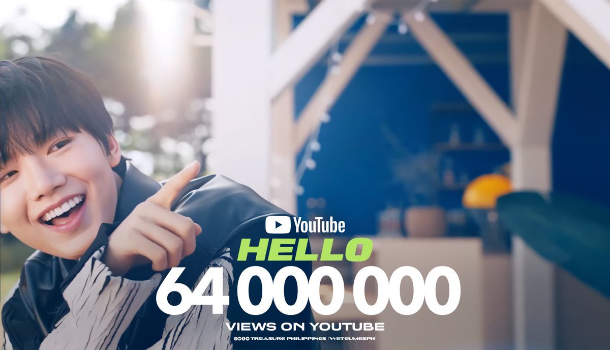 WeTeuMesPH's tweet photo. [YOUTUBE] 230308

TREASURE - 'HELLO' M/V HITS 64 MILLION VIEWS 

🎬: https://t.co/U7VK7SAZmb

#TREASURE           
#트레저      
#HELLOeverywhere
@treasuremembers https://t.co/Agt9mkrybs