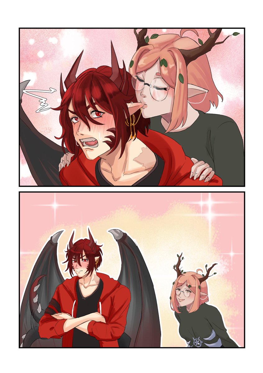 SamFlaris's tweet image. You know just the usual Antics with @illuminelf 🍃🐉
 #blyzeart #Vtuber 

🎨~ @HellBELL05