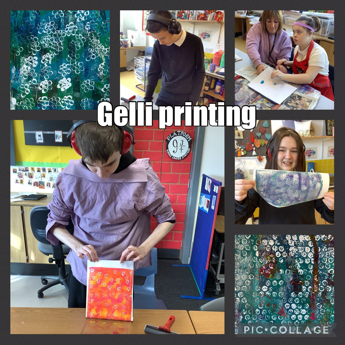 MissArtyPCarr's tweet image. It is only Tuesday and I am already delighted with the exciting advances my young people have made within their printing techniques.  The new Gelli plates are a welcomed and exciting addition to the Art department.
#artteaching
#ASN
#artscarrongrangesch
#everychildanartist