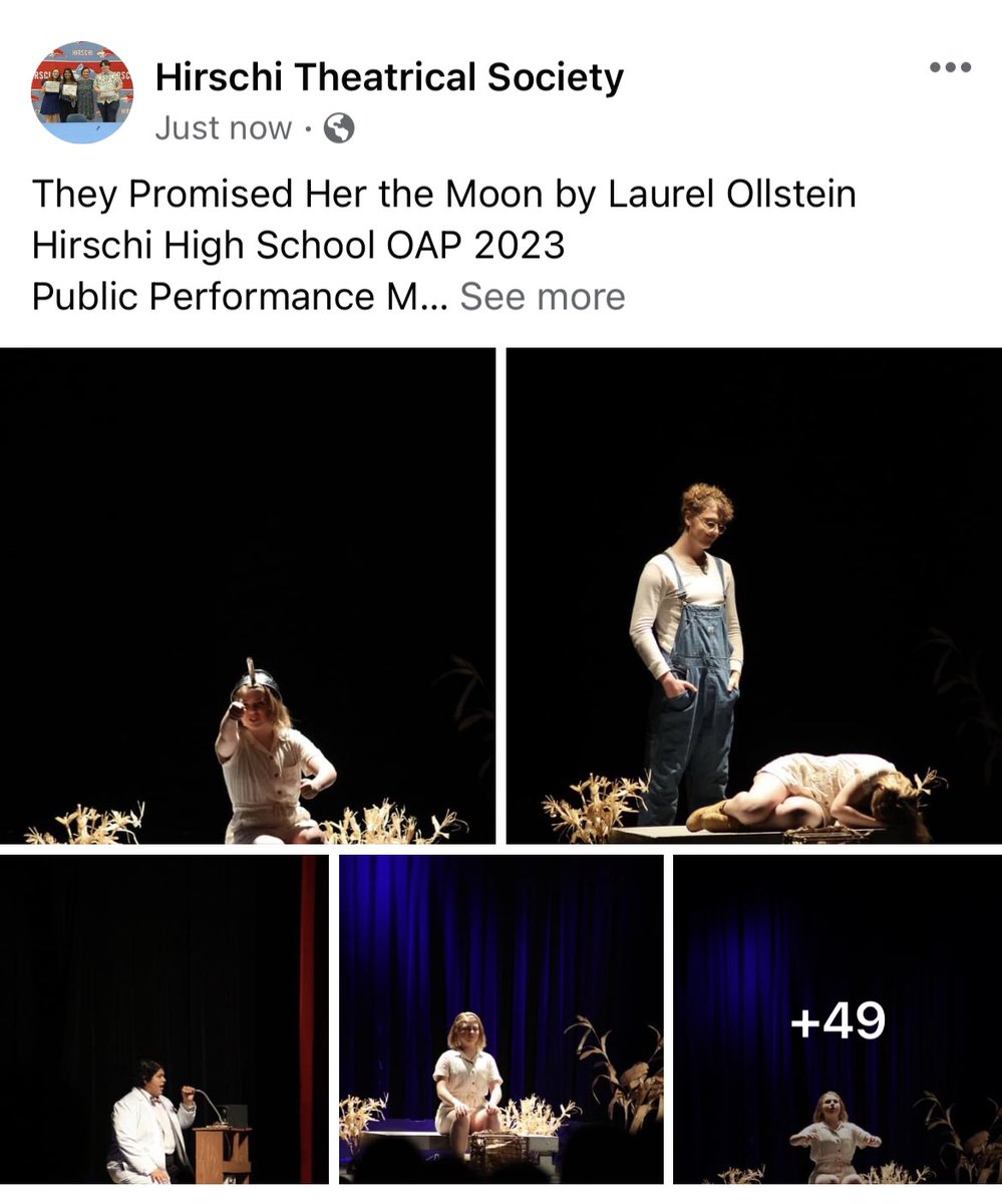 They Promised Her the Moon photos are on our Facebook!  <a href="/HHSHuskies/">Hirschi High School</a> <a href="/WFISDschools/">Wichita Falls ISD</a> <a href="/WFISDFineArts/">WFISD Fine Arts</a>
