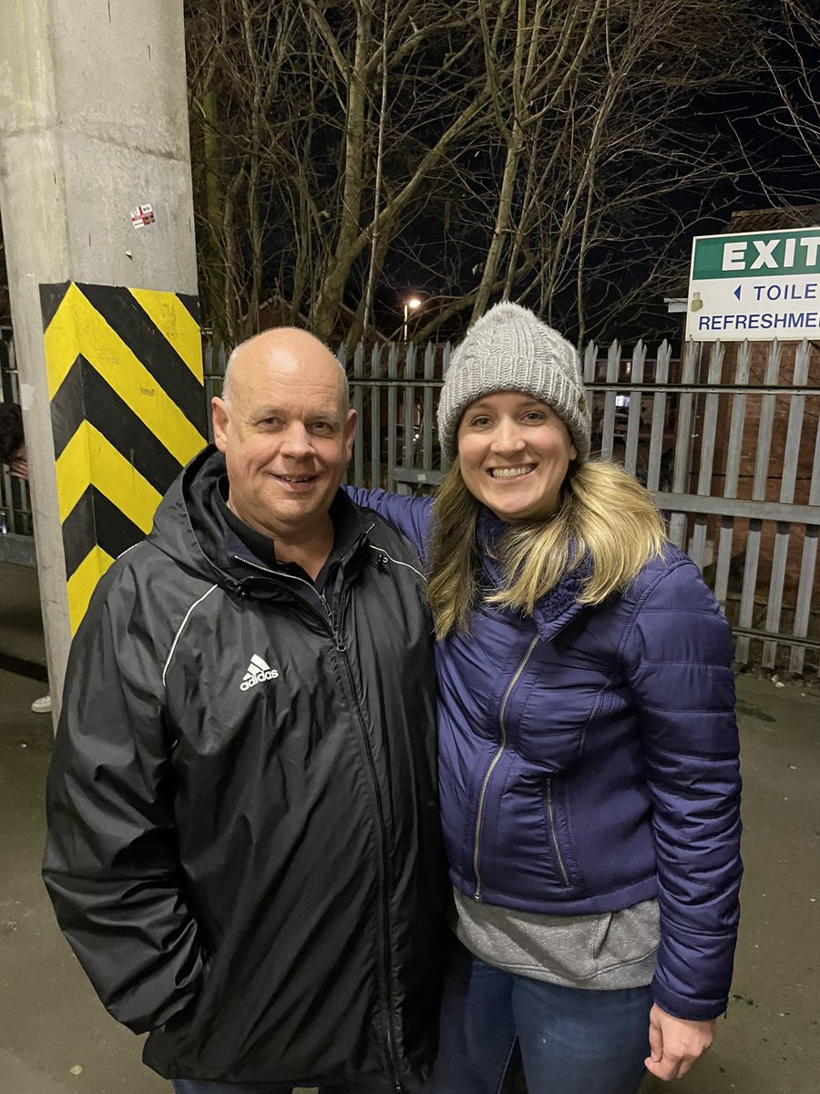 Hey <a href="/RocRedWings/">Rochester Red Wings</a>, tonight I met Adrian at the <a href="/OfficialOAFC/">Oldham Athletic</a> <a href="/wokingfc/">Woking Football Club</a> match. He told me a story of watching a Red Rings game in Rochester 30 years ago! #FisherInEngland