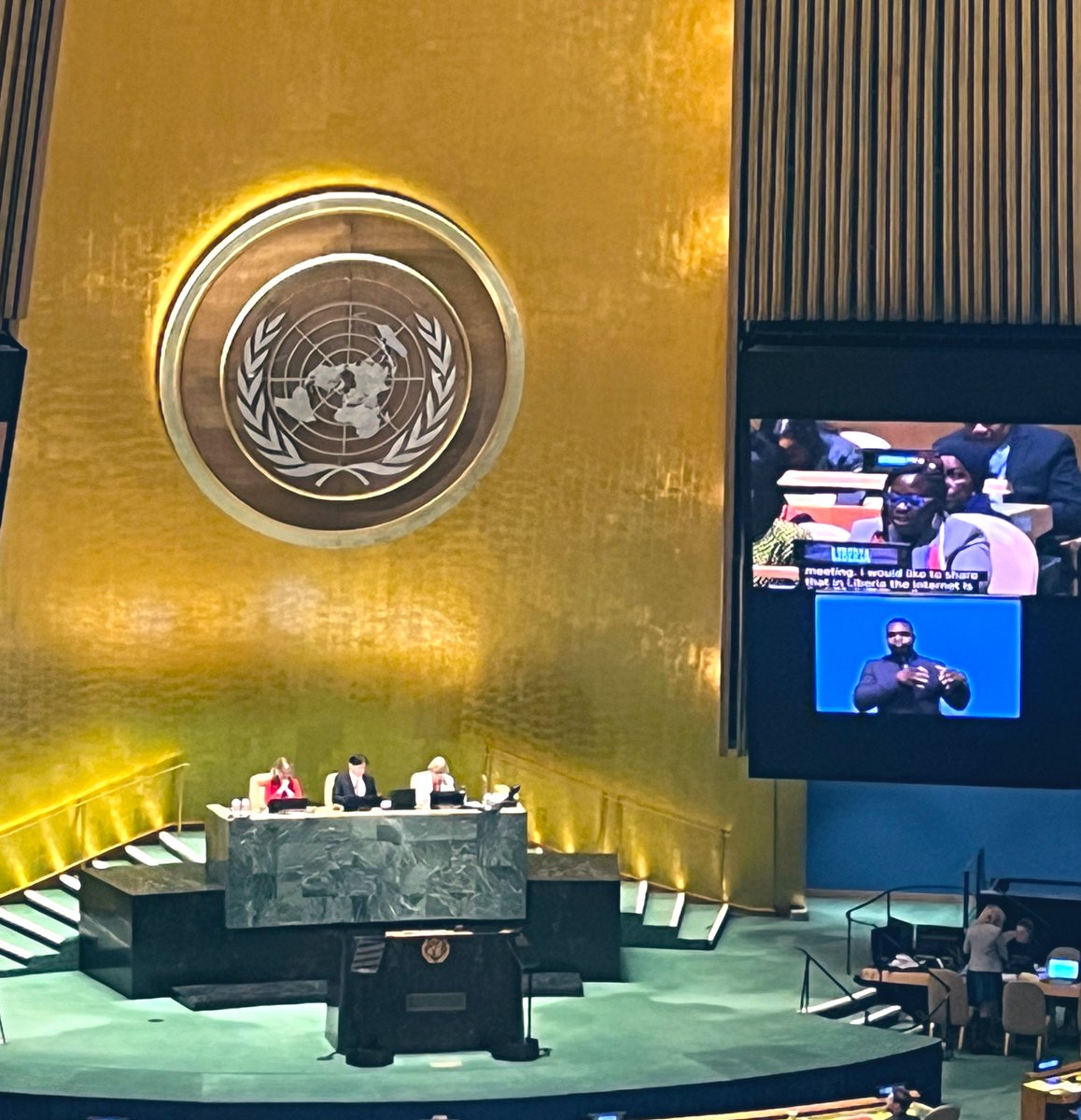 Ending the day with the <a href="/UN/">United Nations</a> General Assembly Ministerial Round Tables on the Priority Theme  #CSW67 #genderequity #DigitALL