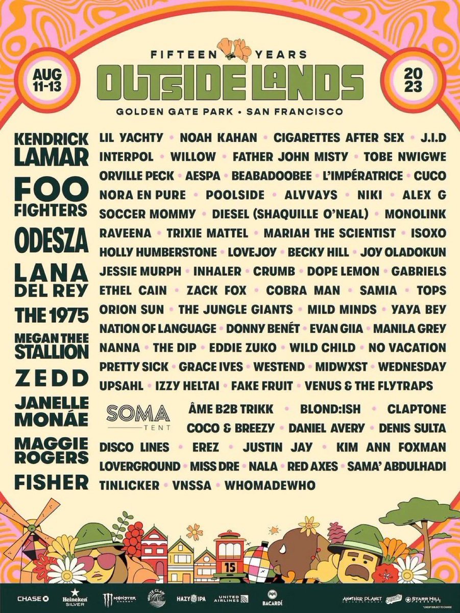 ¡Otro festival más! Lana Del Rey será HEADLINER del #OutsideFestival en San Francisco, California en Agosto.