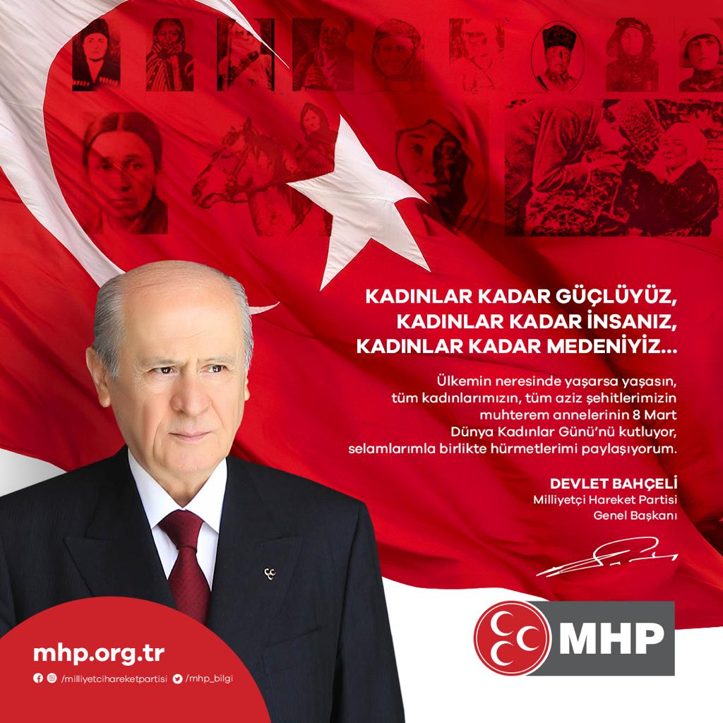 KADINLAR KADAR GÜÇLÜYÜZ, KADINLAR KADAR İNSANIZ, KADINLAR KADAR MEDENİYİZ...