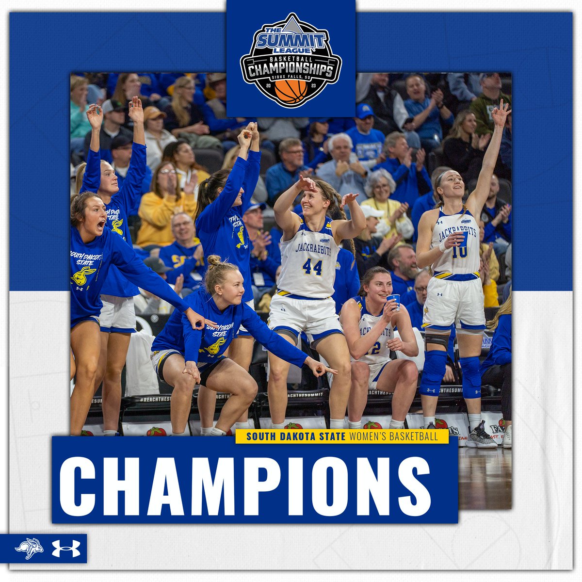 We're going dancin', Jackrabbits! 🏆

No. 1 <a href="/GoJacksWBB/">Jackrabbit WBB</a> defeated No. 6 Omaha, 93-51, in the CHAMPIONSHIP round of the 2023 Summit League Basketball Championships! 🤩

#March2TheSummit x #GoJacks 🐰