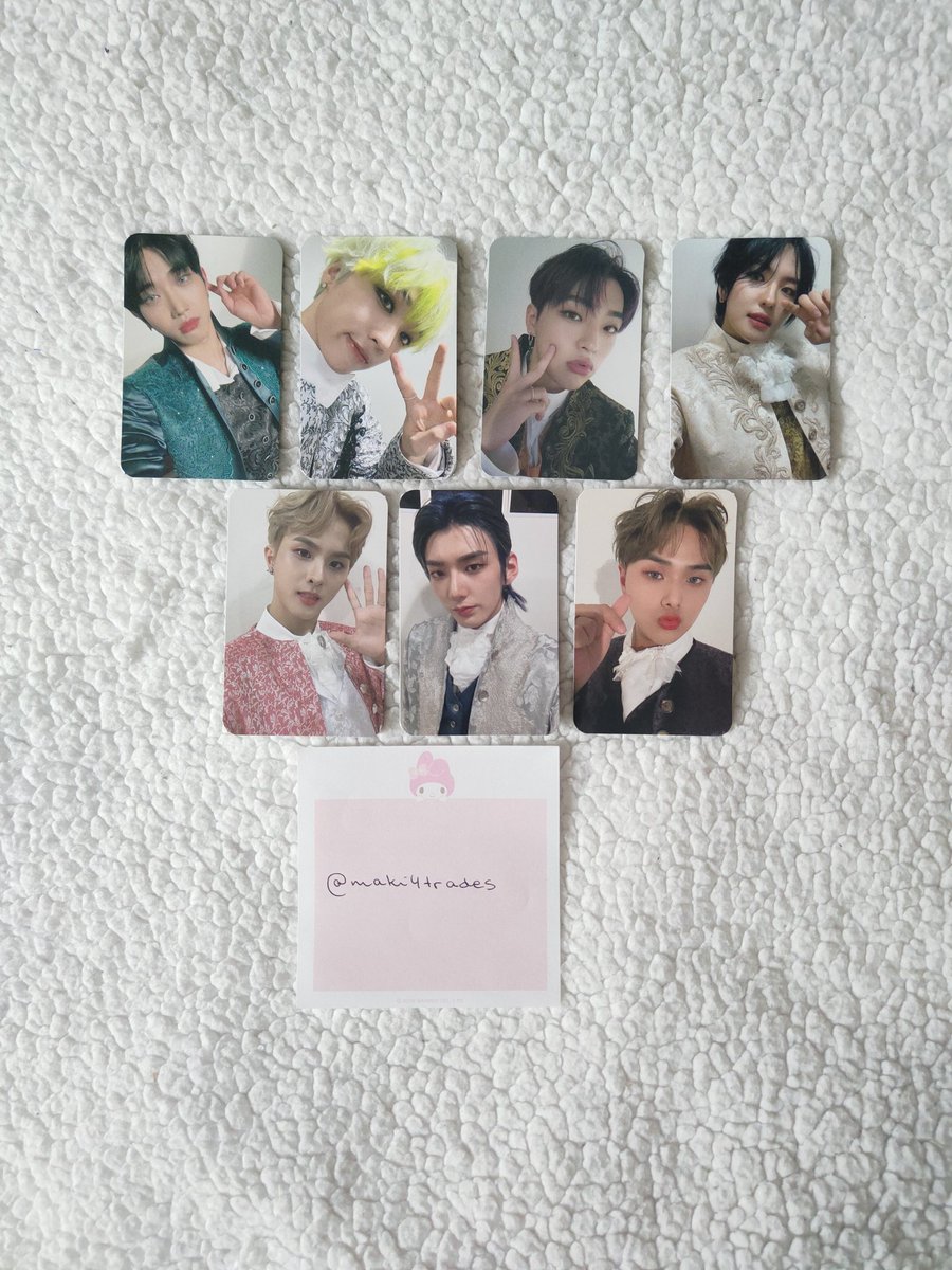 Shooting5tar78's tweet photo. ✨ WTS KINGDOM ✨

~ HOK5 album photocards ~

✅ 4€ each (3€ when buying more than 4) + shipping 

✅ member sets: 20€ + shipping 

✅ EU/WW friendly

✅ shipping prices:

✨ 2€ stamped
✨ 5€ tracked

RTs much appreciated 🫶

#kingdomwts #kingdomselling @kingmetrading https://t.co/zFawjpbdvZ