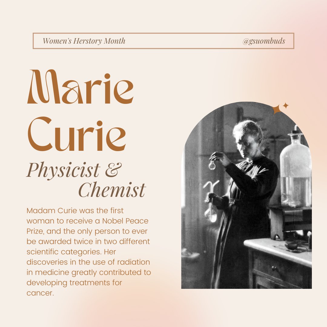 This #HerstoryMonth, The Office of the Ombudsperson is presenting iconic female figures across fields. Today, we present Marie Curie, check out our post to see how she changed our society forever.