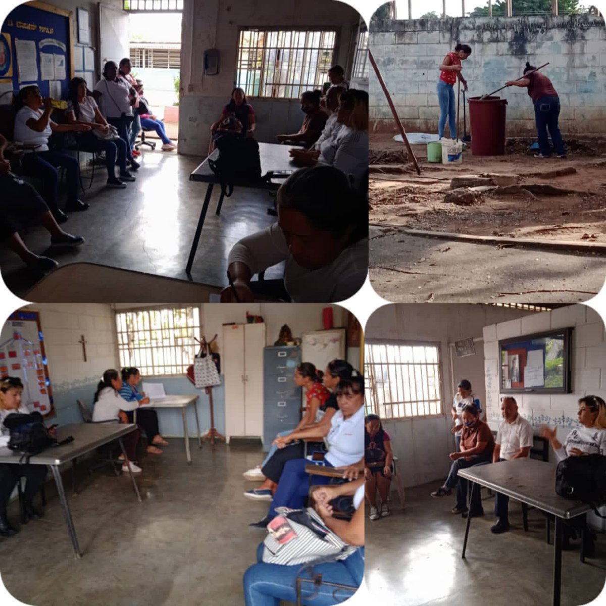 Municipioinfant's tweet photo. Red Educativa Comunal Infante Hoy 07/03/2023. Centro APEP activo con el personal en conversatorio de asistencia, puntualidad y realizando labores de mantenimiento @MPPEDUCACION @_LaAvanzadora @NicolasMaduro @EliasEducacion @ZEGuarico @Gob_Guarico https://t.co/pSeT1854dG