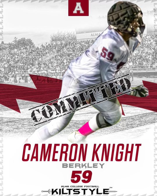 I am beyond excited to announce my commitment to <a href="/AlmaScotsFB/">Alma College Football</a> !
Huge thanks to <a href="/Coach_OGara/">Cooper O’Gara</a> <a href="/CoachCouchAlma/">Jason Couch</a> <a href="/navy_shields/">sean shields</a> and everyone else who has been there to help me along the way🙌🏾
