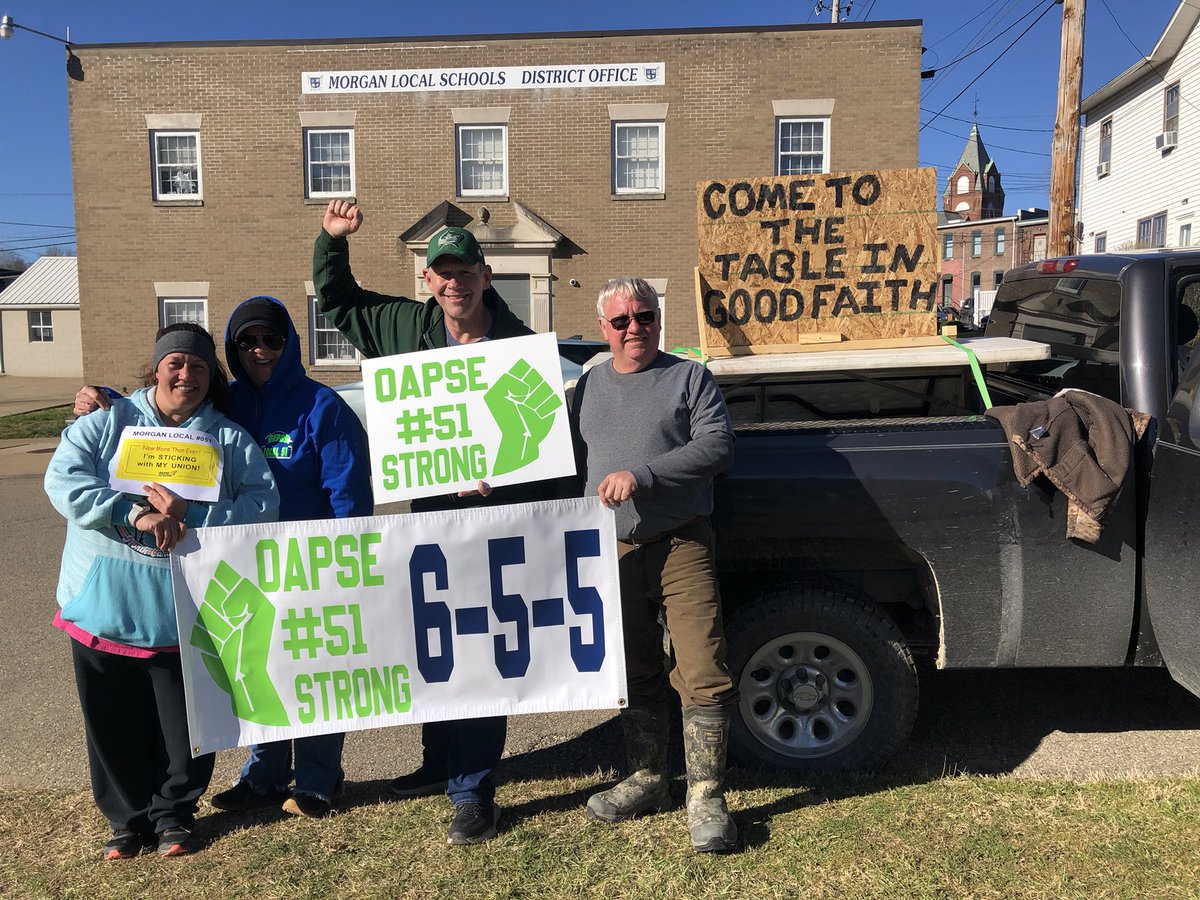 Spent sometime with my OAPSE Union Family today!  Local 51, Morgan LSD. Support staff! Stronger together,  Respect, Basic Fairness, Livable Wage!   #cometothetable