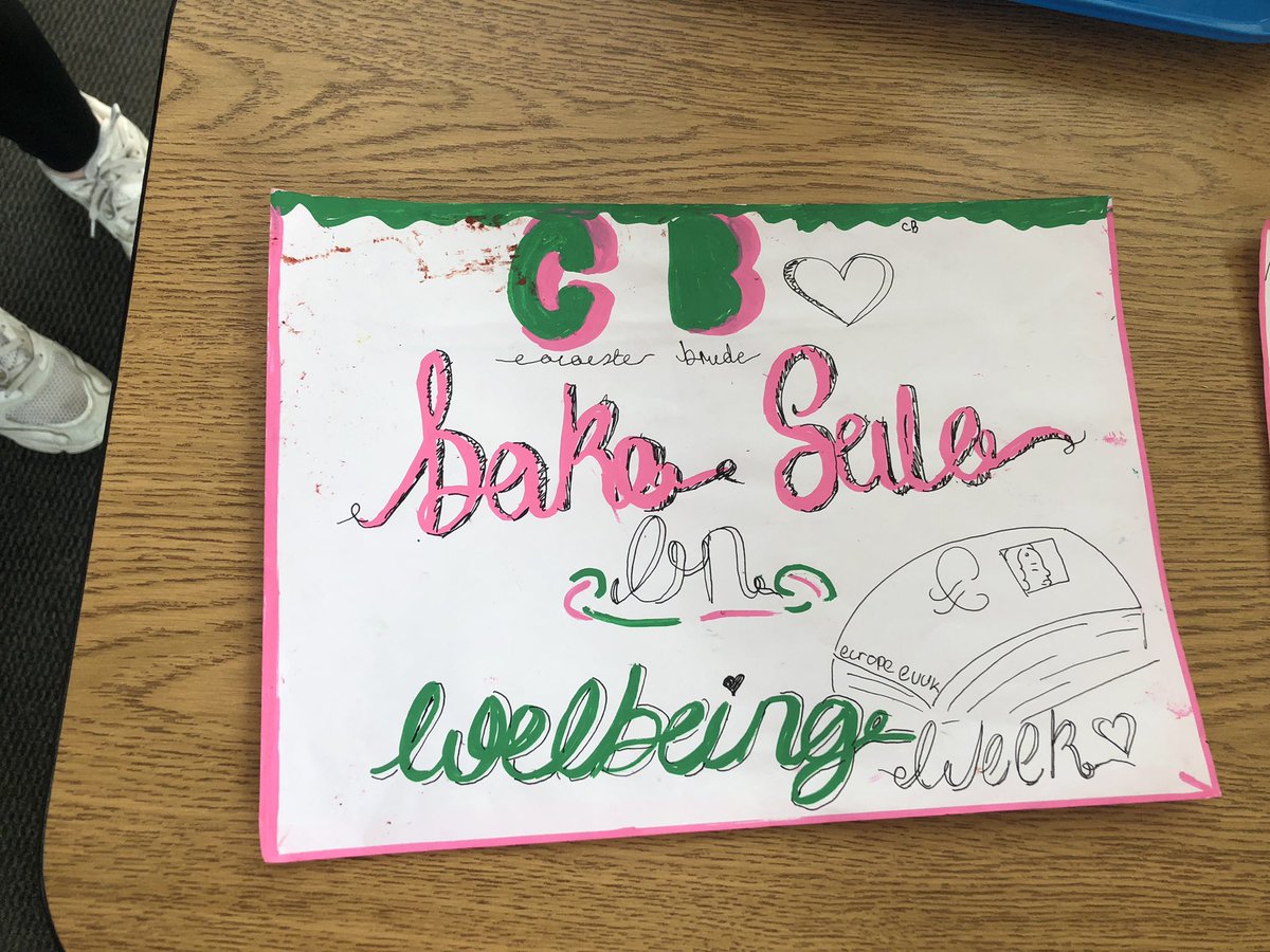 lorrymac2002's tweet photo. Very proud of the @Colaistebride First Years displaying great initiative to carry out a bake sale in order to show support for Wellbeing Week. The students’ leadership skills and voices are shining this year 🌟 https://t.co/kHyXddJRG2