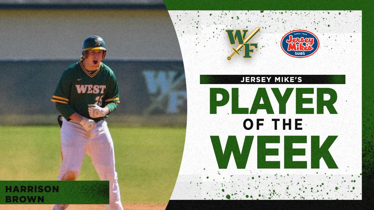 WestAthletics18's tweet photo. Congrats to our Jersey Mike’s Above and Beyond Players of the Week! Through 5 games, Harrison Brown is batting .750 with 8 RBIs and a HR. Mia Boykin is also batting .750 and has 4 RBIs. https://t.co/TIY5CyqXjD