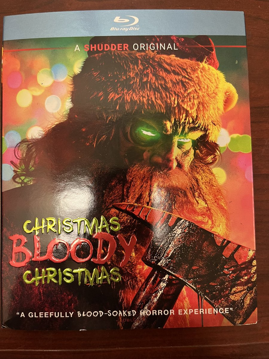 Todays pickup ! #shudder #christmasbloodychristmas #joebegos #horror