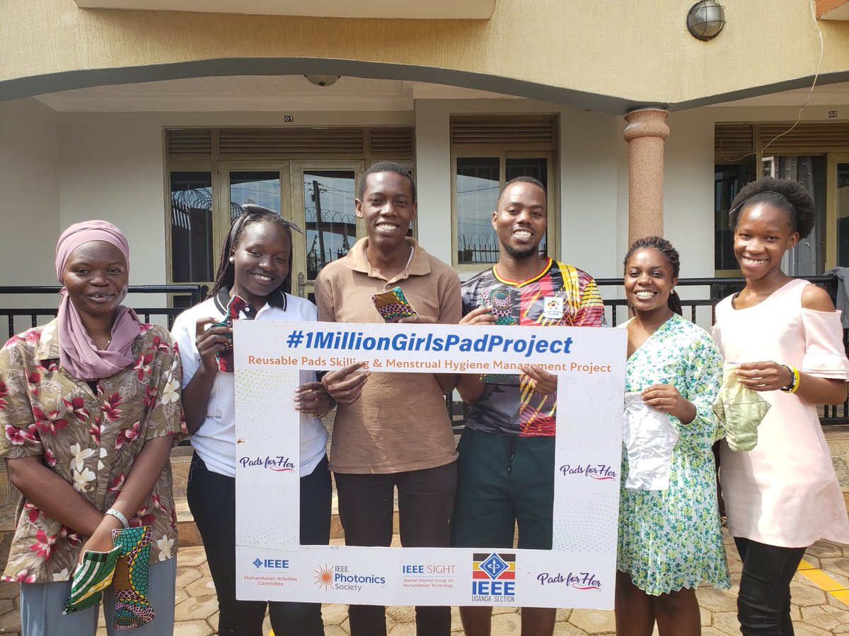 In preparation for #InternationalWomensDay, we trained <a href="/IEEEorg/">IEEE</a>  volunteers on making reusable pads. Our goal is to empower girls in Uganda by reducing school dropouts due to menstrual-related issues. Huge thanks to our partners #WomenInPhotonics &amp; IEEEPhotonics
#EndPeriodPoverty