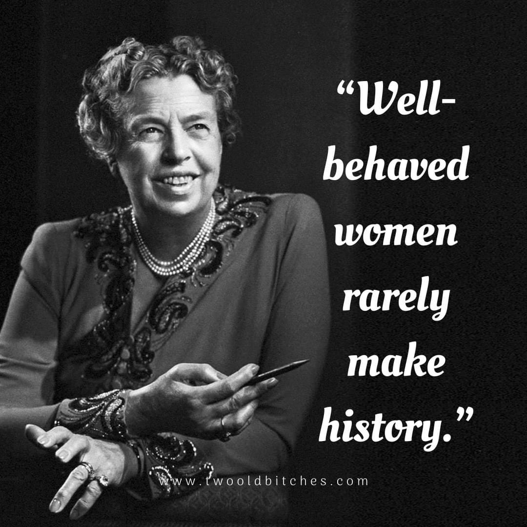 N_Kabeer's tweet image. Happy International Women’s Day. A reminder to women across the world. Be less well-behaved.