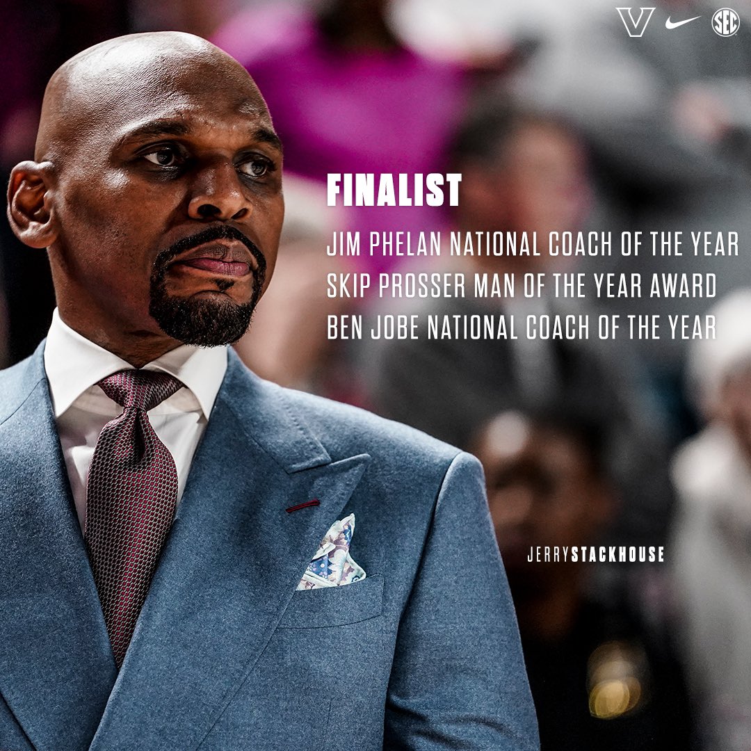 Coach Stackhouse is a finalist for THREE national awards 👀