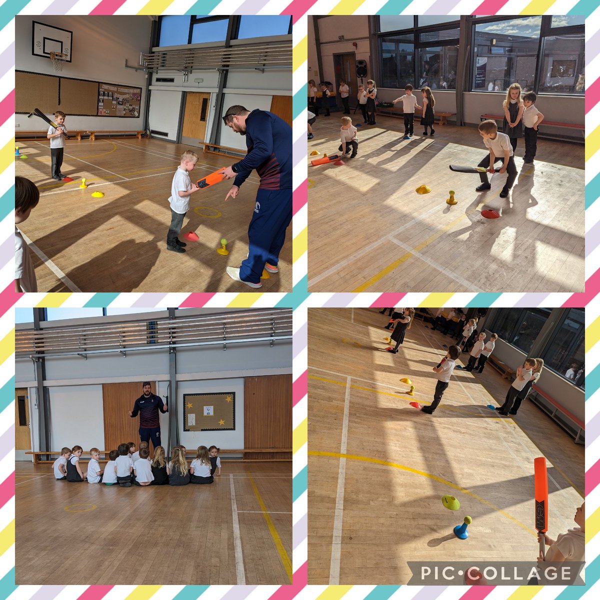 MilnathortPS's tweet photo. Another energetic and engaging cricket session with Richard @lal_sport Today we focused on batting skills. @HwbPkc #focusanddetermination #handeyecoordination https://t.co/GLumrFf6it
