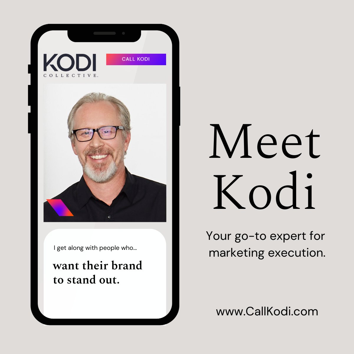 We are the expert ideators and doers who are ready to bring your marketing vision to life in exciting new ways. Follow us on LinkedIn: hubs.la/Q01FK7H20
#IamKodi #CallKodi