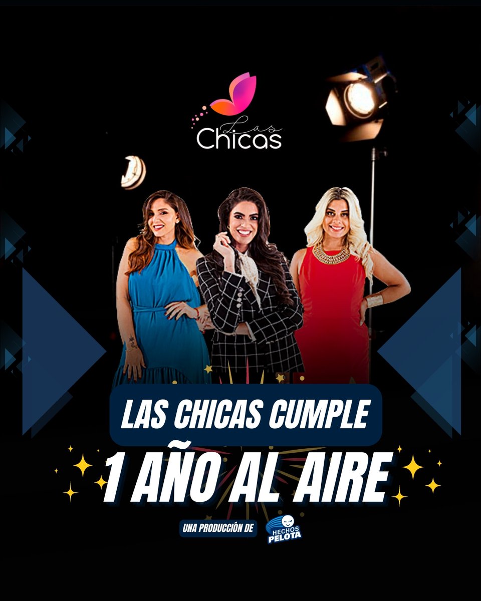 HechosPelota's tweet photo. 🥳 Hoy cumple 1 año al AIRE el programa @LasChicasPy que va por las pantallas de @Unicanal, producido por el equipo de #HechosPelota.
Bajo la conducción de Ariela Machado, Gaby Araujo y @LaThomen_soy.
✨¡Gracias por acompañarnos durante todo este tiempo!
#LasChicasPy https://t.co/x52gy6SzyQ