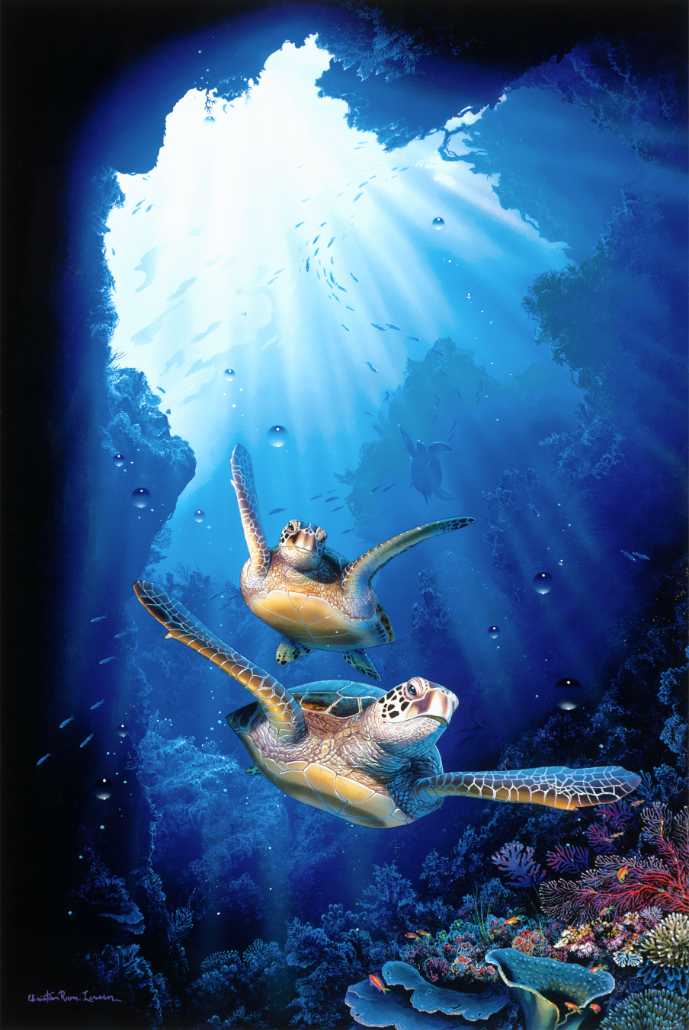 完売 OUR ラッセン WORLD 絵画 アート 額装 ポスター ハワイ マウイ 絵画