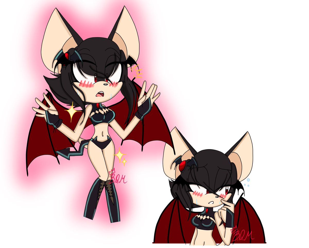 LustfulMaiden_'s tweet photo. A remake of my Sona Crimson Nightingale in a little outfit ๐ค๐ฆ #sonicart #sonicoc #vampirebatoc #gothgirl https://t.co/ANiKrqAKJZ