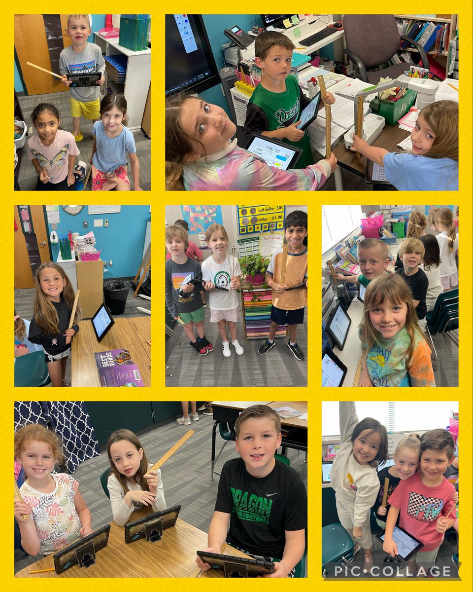 Measuring around the room today! #secondgrade #math #Seesaw #fun #smartkids <a href="/rockenbaughES/">Rockenbaugh ES</a>