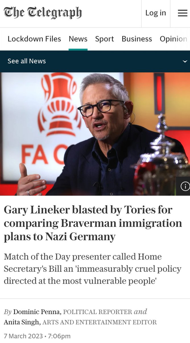 Well said @GaryLineker! Tweet him your support. The more high profile figures speak out against this anti refugee hate, the better. #RefugeesWelcome @AntiRacismDay @Care4Calais @The_TUC @LouiseRawAuthor @PeterHain