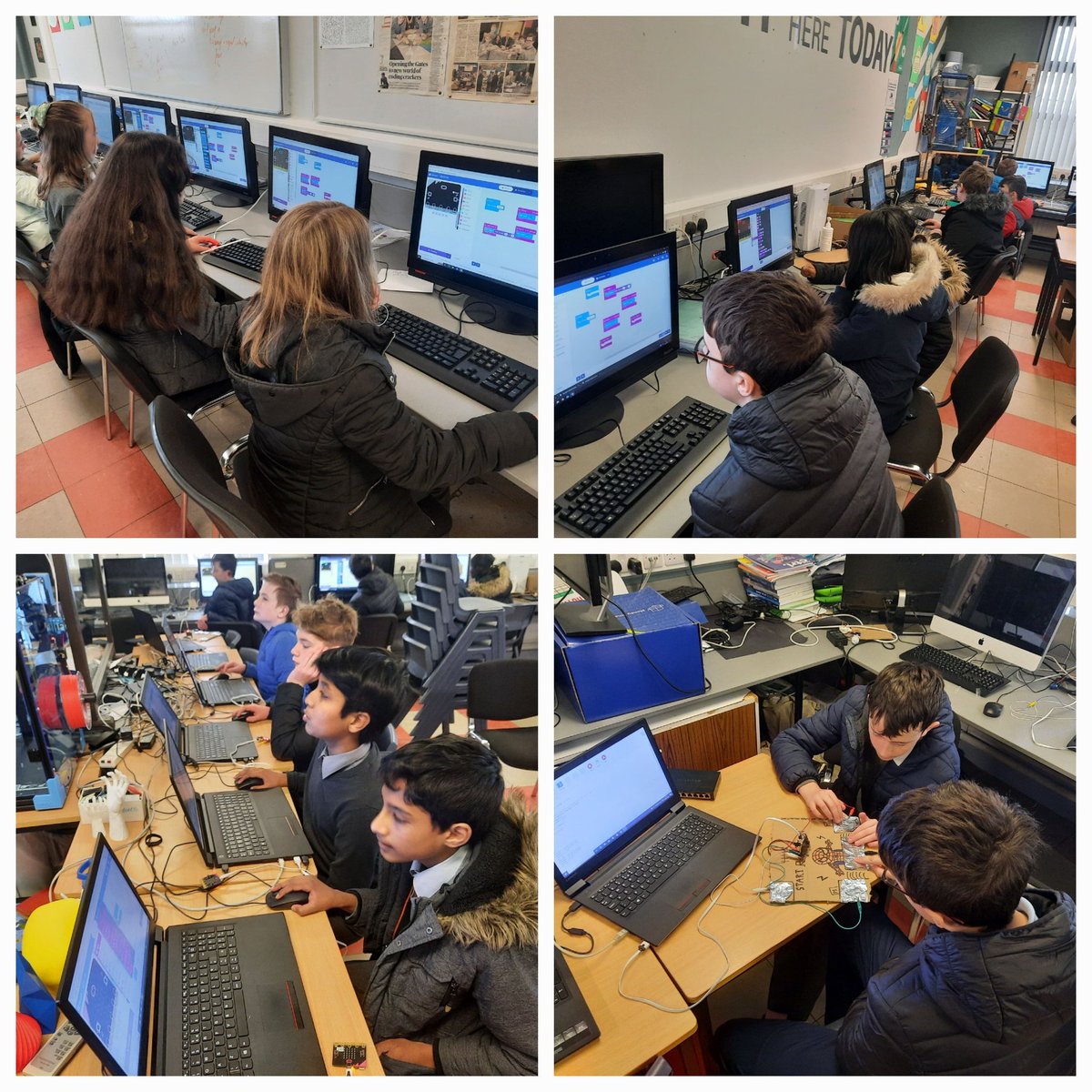 EunansTechDept's tweet photo. 🔵 Illistrin NS visit 🔵
Thank you to all the boys and girls along with their teacher Mr Kenny for coming in today! 
They enjoyed a range of activities including 
Microbits✔️
Scratch✔️
Tinkercad✔️
3D printing ✔️
VEX Robotics ✔️
Well done all 👏
@SaintEunans
@EngineerIreland https://t.co/Prb4zYCbMX