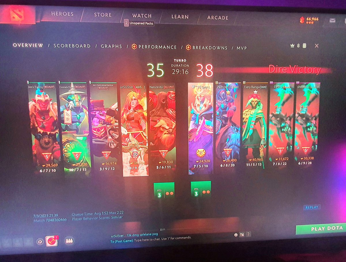 william_raffoul's tweet photo. Thanks for the new update, two visages in a turbo game 😅 @DOTA2 @valvesoftware 
Check match ID 😑 https://t.co/6fYXLgy80E