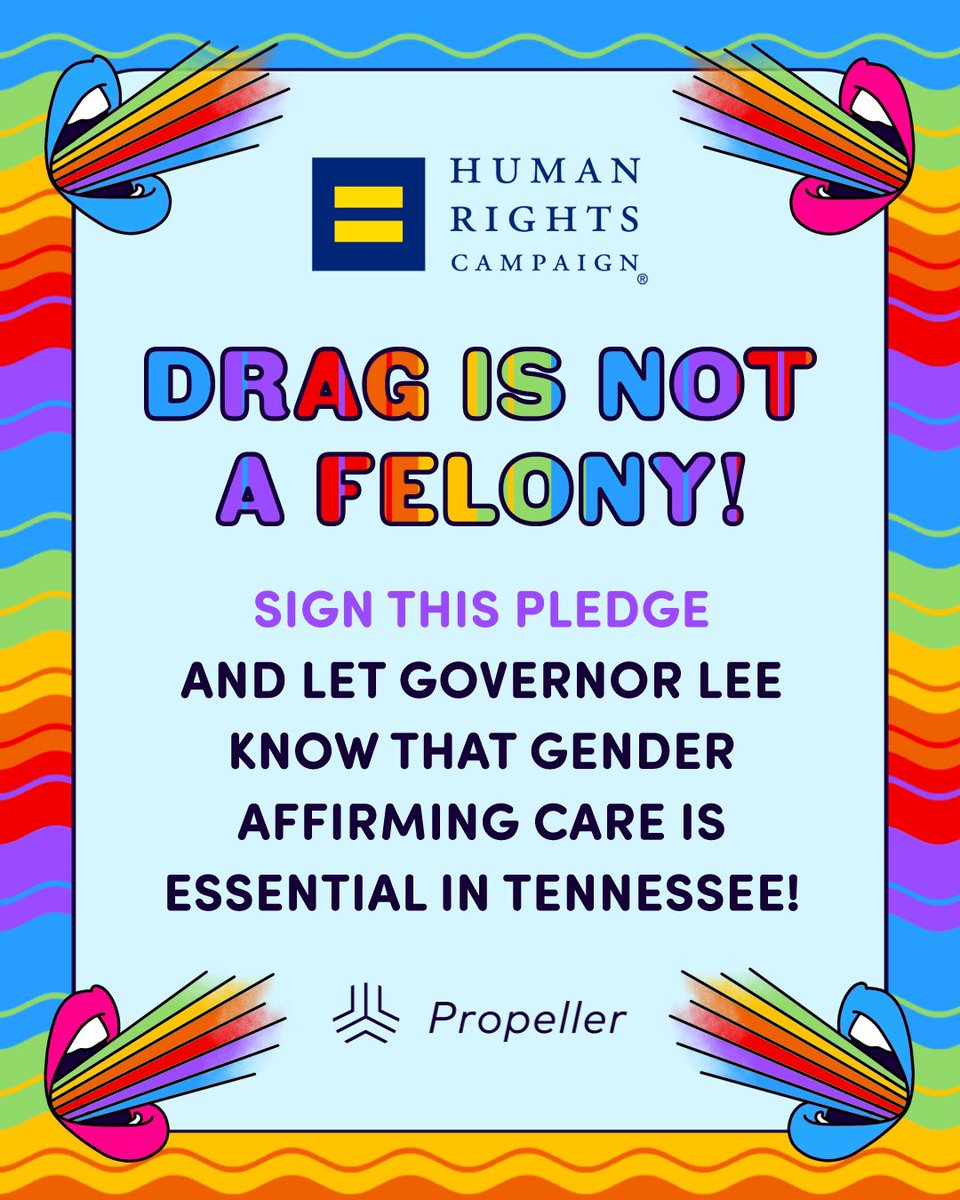 Tennessee has passed more anti-LGBTQ+ laws than any other state. We need to let Governor Bill Lee know that these bills are NOT supported. Please join us in signing this petition bit.ly/3SUjTsk
